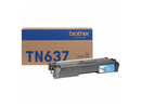 Brother TN637C Original Ultra High Yield Laser Toner Cartridge Cyan Pack