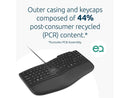 Kensington Pro Fit Ergo KB675 EQ TKL Wired Keyboard, USB-A Connection, Ergonomic