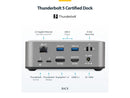 StarTech Thunderbolt 5 Docking Station - DP/HDMI - Triple Monitor Dock up to 4K