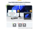 StarTech Dual-Monitor USB-C Docking Station HDMI 4K 60Hz 100W Laptop Charging