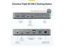StarTech Triple-Monitor USB-C Docking Station DP / HDMI 4K 60Hz 100W Laptop