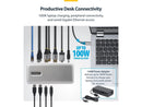 StarTech Triple-Monitor USB-C Docking Station DP / HDMI 4K 60Hz 100W Laptop