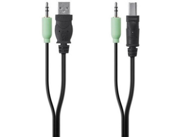 Belkin TAA USB/AUD SKVM CBL USB A/B 3.5mm AUDIO F1D9022B06T