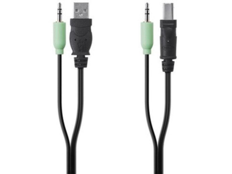 Belkin TAA USB/AUD SKVM CBL USB A/B 3.5mm AUDIO F1D9022B06T