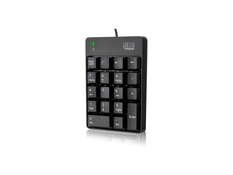 Adesso AKB-601UB - USB Spill Resistant 18-Key Numeric Keypad