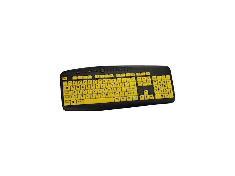 Ergoguys High Visibility Large Print Soft Touch Wired Keyboard