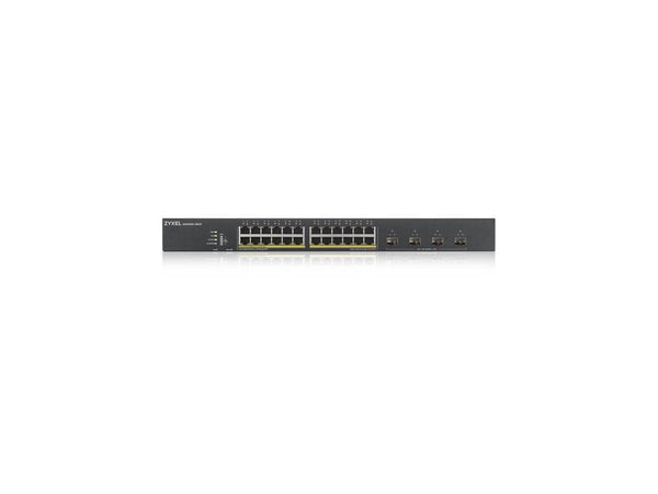 Zyxel 24-Port Gigabit Ethernet + 4X 10G SFP+ Fiber High Powered PoE+ 375W