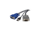 StarTech.com 6 ft. Ultra-Thin USB VGA 2-in-1 KVM Cable SVUSBVGA6