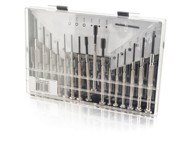 C2G/Cables To Go 38014 16pc Jeweler Screwdriver Set