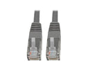 Cat6 Cat5e Gigabit Molded Patch Cable Rj45 M/M 550Mhz Gray 6Ft