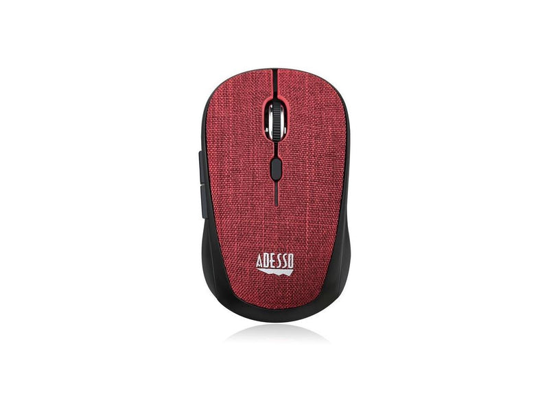 Adesso iMouse S80R Mini Wireless 5-Button Fabic Mouse Red