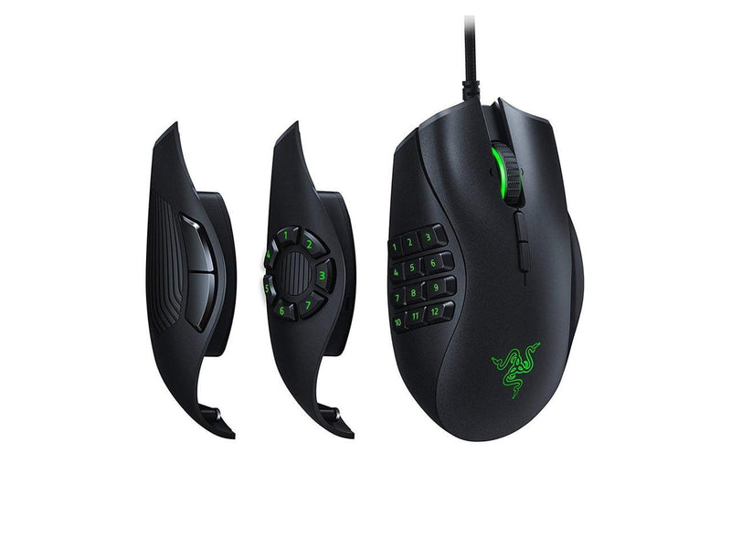 Razer Naga Trinity MOBA / MMO Gaming Mouse - 16,000 DPI 5G Optical Sensor