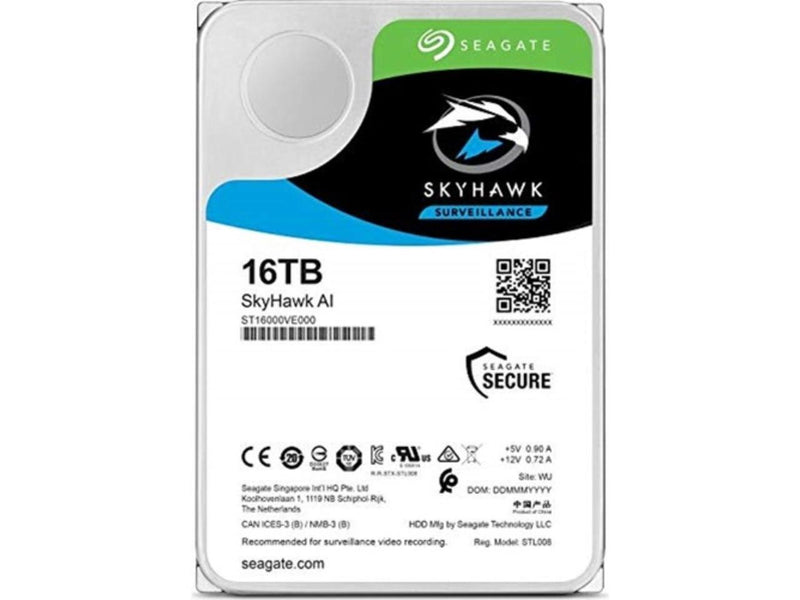 Seagate Skyhawk AI 16TB Video Internal Hard Drive HDD - 3.5 Inch SATA