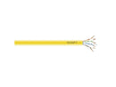 CAT5E 350MHZ SLD UTP PLN YL 1000FT PB