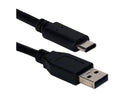 QVS CC2231B-4M 4M USB-C to USB-A Supre Speed 10GBPS 60WATT Sync & Power Cable