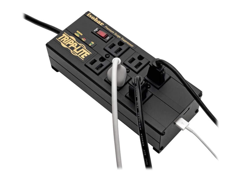 TRIPP LITE IBAR6ULTRAUSBB 10.0 Feet 6 Outlets 3840 Joules Surge Protector