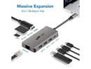 Mobile Pixels 8-in-1 USB C Hub/Adapter/Dongle USB 3.0 Ports, Ethernet Port, 4K