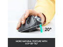 Logitech MX Ergo Wireless Trackball Mouse Adjustable Ergonomic Design, Control