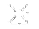 Mount-It! VESA Mount Adapter Kit | TV Wall Mount Bracket Adapter Converts 75x75