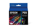 Epson Durabrite Ultra 702 Ink Cartridge - Black Cyan Magenta Yellow