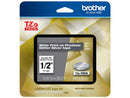 Brother TZePR935 White Print on Premium Glitter Silver Laminated Tape for