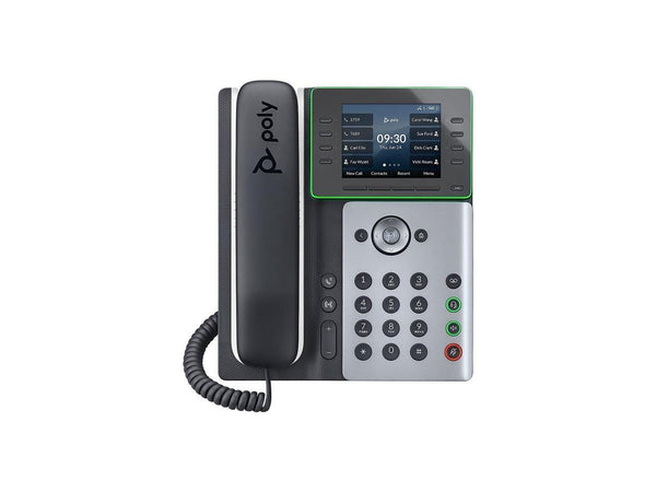 Poly Edge E350 Corded Conference Telephone Silver/Black (2200-87010-025)