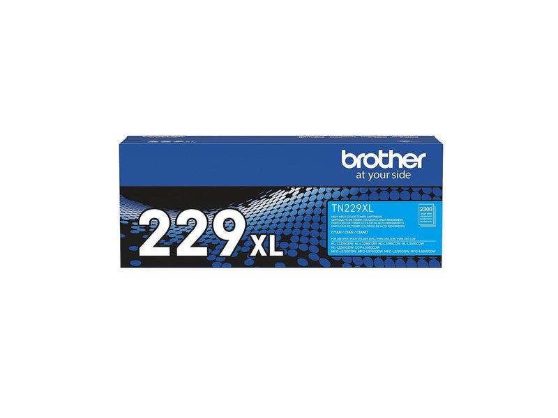 Brother Genuine TN229XLC High-yield Cyan Toner Cartridge