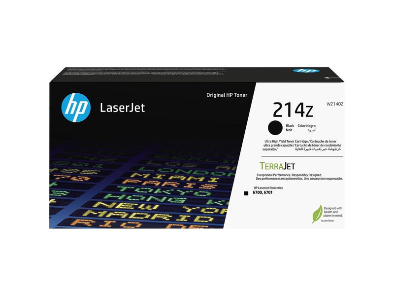 HP 214Z Ultra High Yield Black Original LaserJet Toner Cartridge, Average
