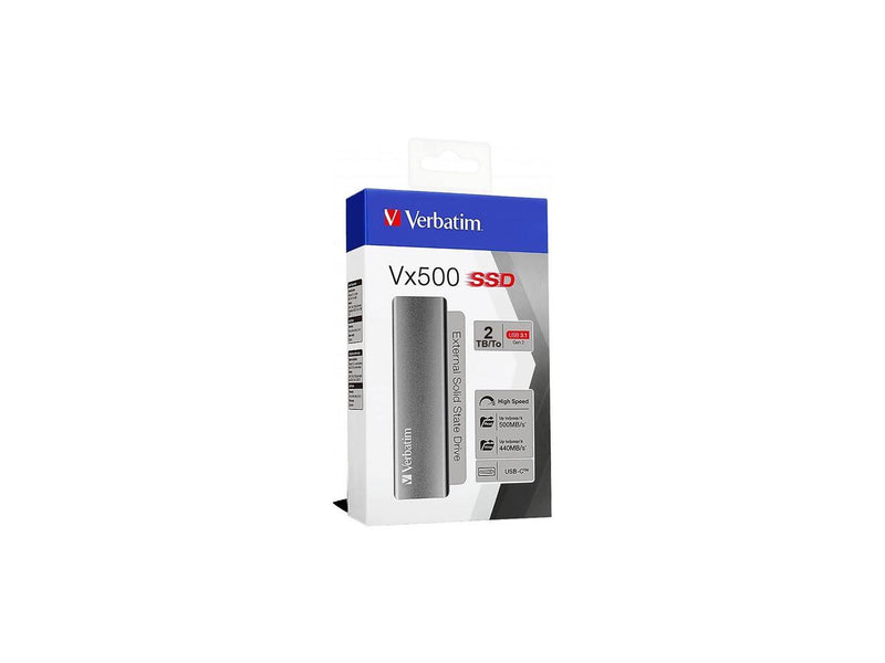 Verbatim Vx500 2TB USB 3.2 External Solid-State Drive (47454)