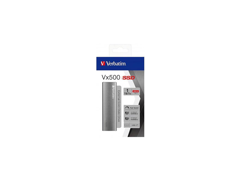 Verbatim Vx500 1TB USB 3.2 External Solid-State Drive (47444)