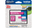 Brother TZEMQP35 12 mm (0.47") White on Berry Pink tape for P-touch 5 m (16.40