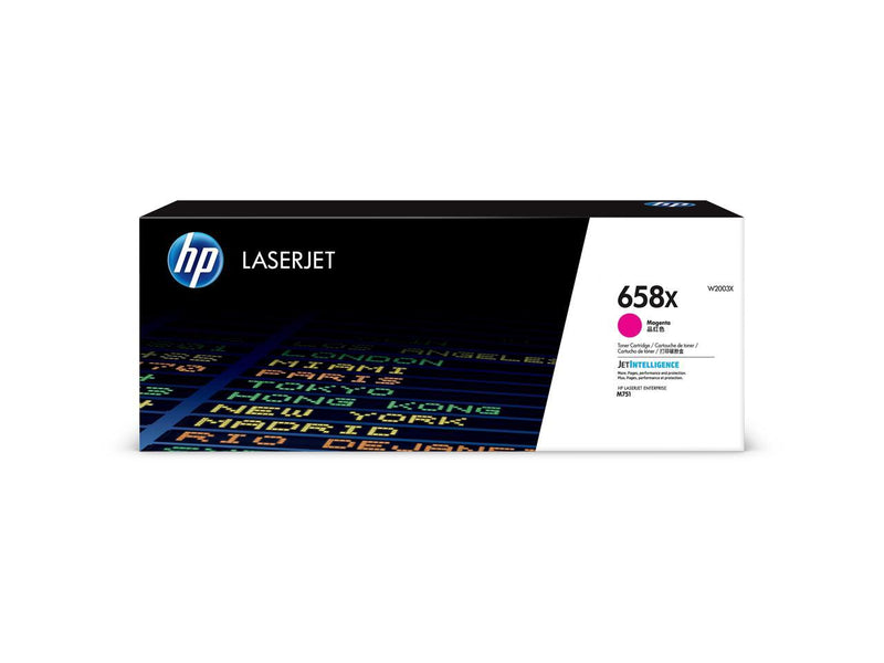 HP 658X W2003X Original High Yield Laser Toner Cartridge Magenta 1 Each