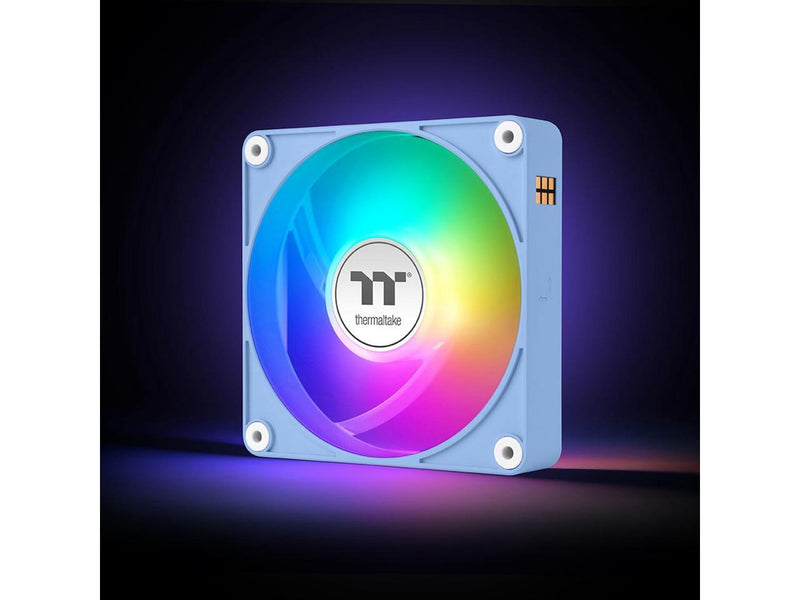 Thermaltake CT140 EX ARGB Reverse PC Cooling Fan HydrangeaBlue 3-Fan Pack,