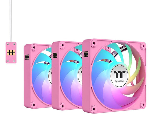 Thermaltake CT140 EX Reverse ARGB Sync PC Cooling Fan 3 Pack, 500~1800 RPM, 5V