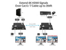 SIIG HDMI 4K30Hz KVM Over IP Extender - 394ft - Over IP KVM Extender - One to