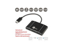 Triple 4K DisplayPort 1.4 to 2 DP & HDMI MST Hub Splitter