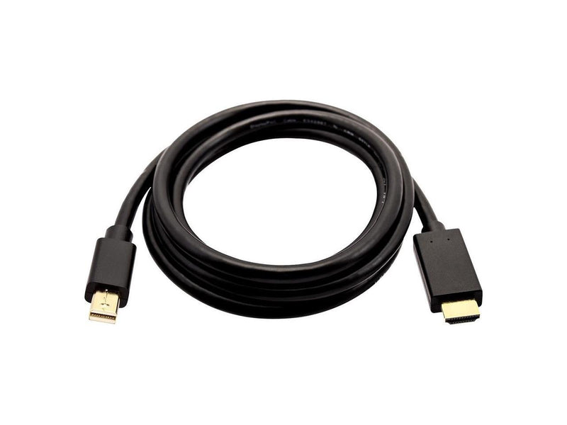 V7 V7MDP2DP-03M-BLK-1N 3 m Mini DisplayPort to DisplayPort Male to Male 4K