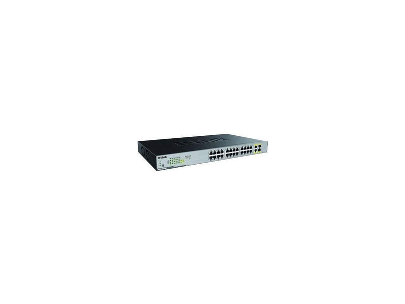 D-Link DGS 1026MP - Switch - unmanaged - 24 x 10/100/1000 (PoE) + 2 x combo