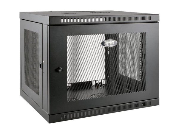 Tripp Lite 9U Wall Mount Rack Enclosure Server Cabinet Low Profile Deep