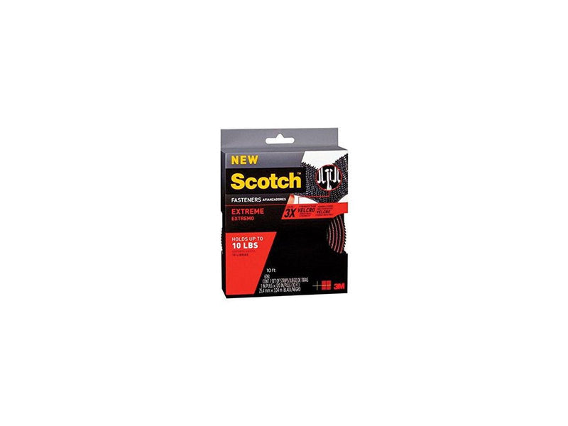 3M RF6761 10 x 0.08 ft. Scotch Extreme Fasteners, Black