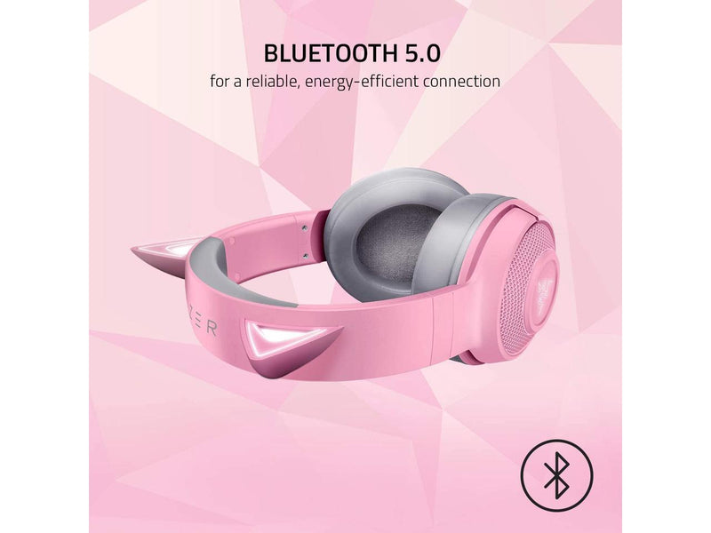 Razer Kraken BT Kitty Edition: Bluetooth 5.0-40ms Low Latency Connection -