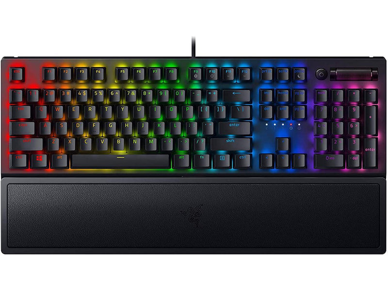 Razer BlackWidow V3 Mechanical Gaming Keyboard: Green Mechanical Switches -