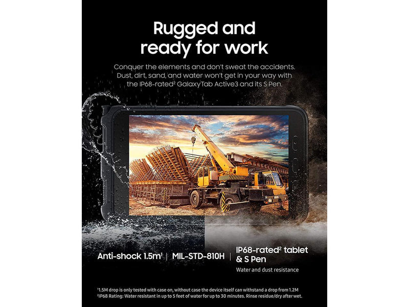 Samsung Galaxy Tab Active3 Enterprise Edition 8” Rugged Multi Purpose Tablet