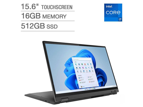 Lenovo IdeaPad 15.6" Touchscreen Laptop Intel i7-1165G7 16GB 512GB SSD W11H