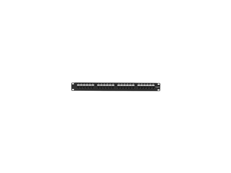 Black Box JPM624A Economy CAT6 Patch Panel, 24-Port 1U