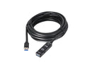 SIIG JU-CB0811-S1 Black USB 3.0 Active Repeater Cable w/ Power adapter