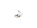 C2G 999 Aqua LC Male/Male 50/125 OM4 Duplex Multimode Fiber Optic Cable