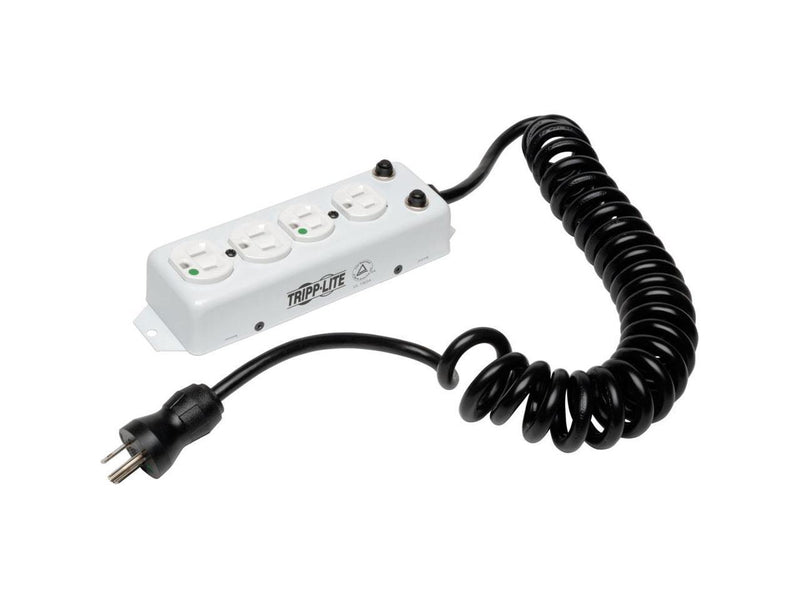 Tripp Lite Medical-Grade Power Strip; 4 Hospital-Grade Outlets, 3 ft. Extendable