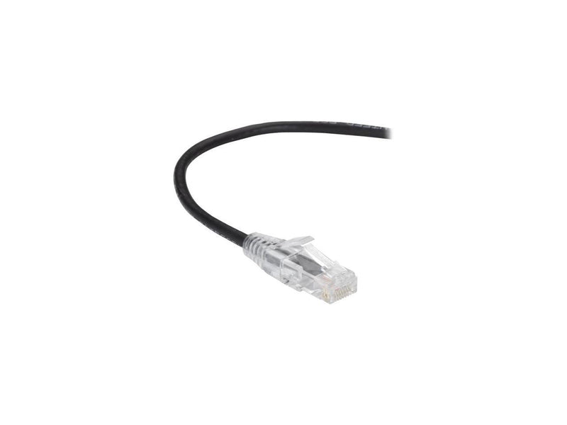 Black Box C6PC28-BK-01 Slim-Net Cat6 Patch Cable Black 1Ft