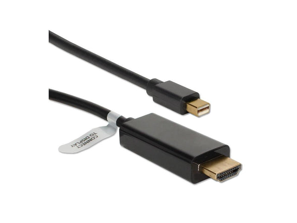 Qvs 3Ft Mini Displayport/Thunderbolt To Hdmi Digital Video Black Cable